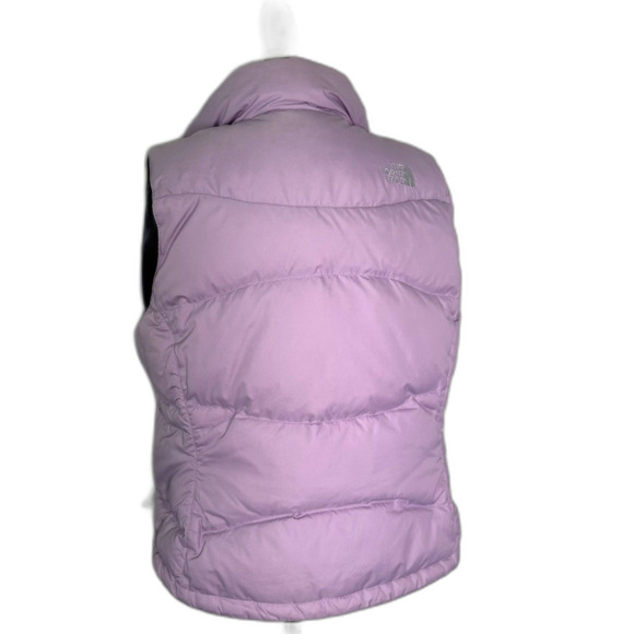 The North Face Women’s Lavender Puffer Vest Goose Down Size Small S/P Minor Flaw - Picture 5 of 10